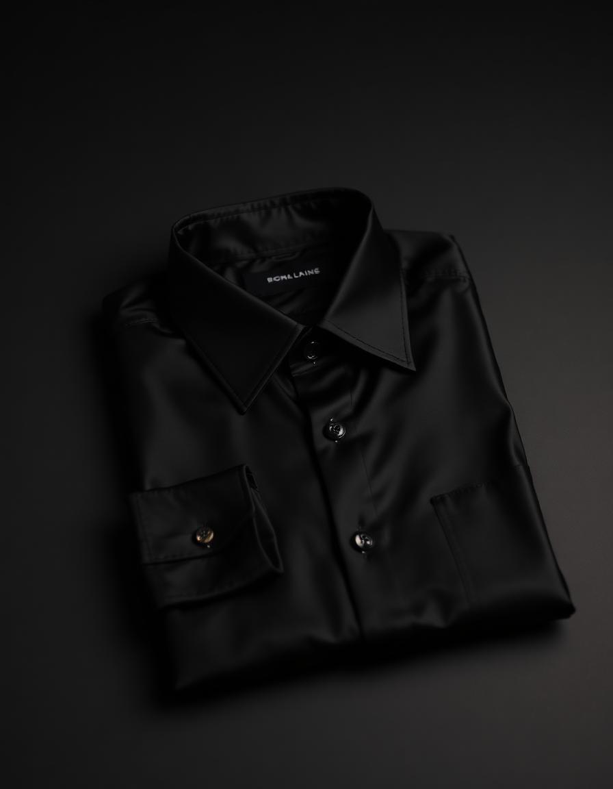 Chemise en Soie Noire